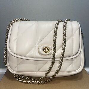 Madison Quilted Pillow Leather Shoulder Bag